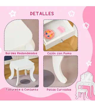 Tocador de Madera Infantil