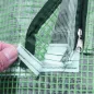 Invernadero Pequeño para Cultivo con 4 Ventanas Enrollables Marco de Acero y Cubierta PE Anti-UV 180x140x80 cm Verde