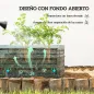 Juego de 2 Jardineras Exterior Grandes de Acero Galvanizado Huertos Urbanos para Terraza Jardín 110x50x30 cm Verde