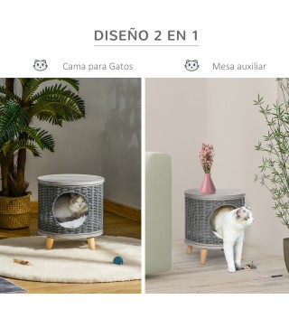 Cueva para Gatos de Ratán