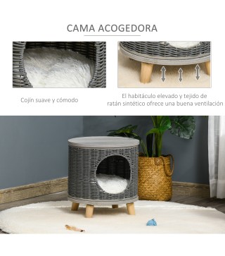 Cueva para Gatos de Ratán