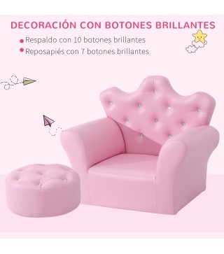 Sofá para Niños con Taburete