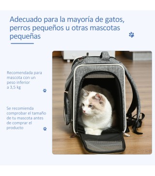 Transportín Mochila para Gatos