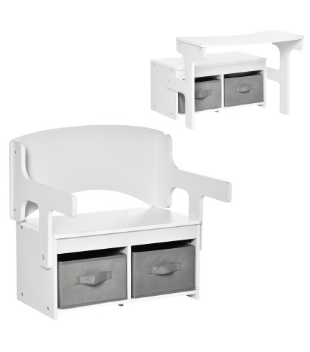 2 en 1 Banco de Madera Infantil