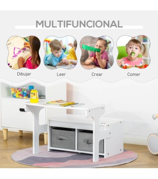 2 en 1 Banco de Madera Infantil