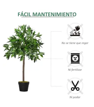 Juego 2 Árboles de Laurel Artificiales