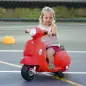 Moto Eléctrica Vespa para Niños de 18-36 Meses Moto de Batería 6V con Faro Bocina y 4 Ruedas Motocicleta Infantil con Licencia 6