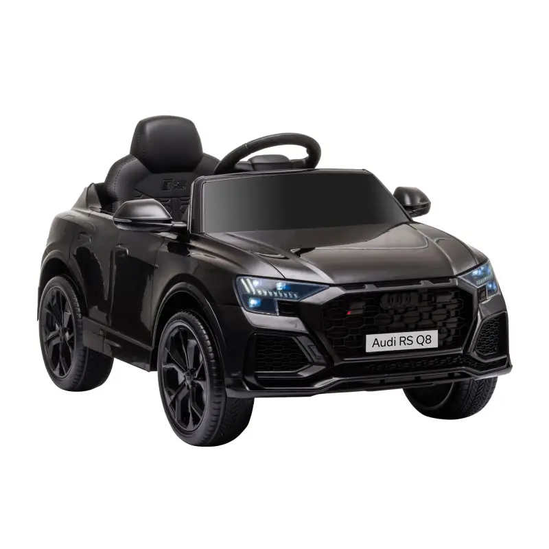 Coche Eléctrico Infantil +3 Años Licencia Audi RS Q8 con Batería 6V 2 Motores Mando a Distancia Música Bocina y Luces Velocidad