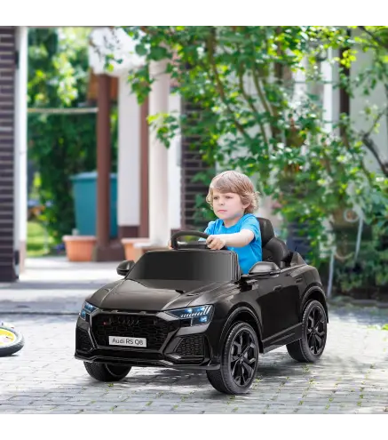 Coche Eléctrico Infantil +3 Años Licencia Audi RS Q8 con Batería 6V 2 Motores Mando a Distancia Música Bocina y Luces Velocidad