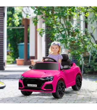 Coche Eléctrico Infantil +3 Años Licencia Audi RS Q8 con Batería 6V 2 Motores Mando a Distancia Música Bocina y Luces Velocidad