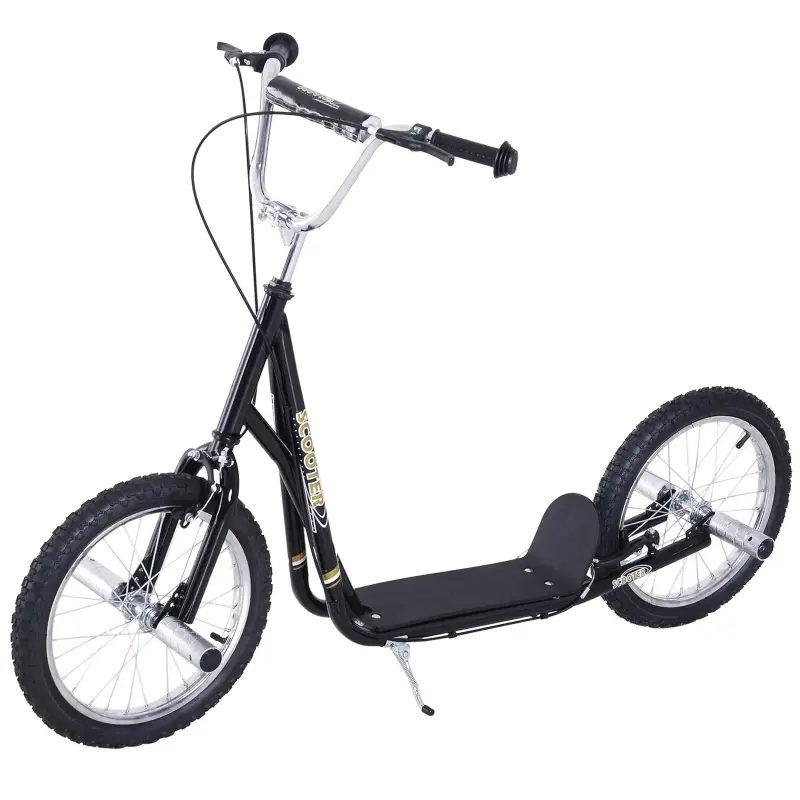 Patinete Scooter para Niños de +5 Años con Neumáticos Inflables Grandes de 16 Pulgadas con Frenos y Manillar Ajustable en Altura Patinete Scooter para Niños de +5 Años con Neumáticos Inflables Grandes de 16 Pulgadas con Frenos y Manillar Ajustable en Altura