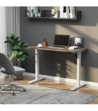 Escritorio Eléctrico de Pie 120x60x72-116 cm Macro de Escritorio de Altura Ajustable con 4 Teclas de Memoria Automática Intelige