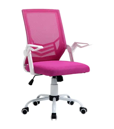 Silla de Oficina Ergonómica Silla Escritorio Giratoria con Altura Ajustable Reposabrazos Abatible Soporte Lumbar Transpirable pa