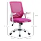 Silla de Oficina Ergonómica Silla Escritorio Giratoria con Altura Ajustable Reposabrazos Abatible Soporte Lumbar Transpirable pa