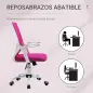 Silla de Oficina Ergonómica Silla Escritorio Giratoria con Altura Ajustable Reposabrazos Abatible Soporte Lumbar Transpirable pa