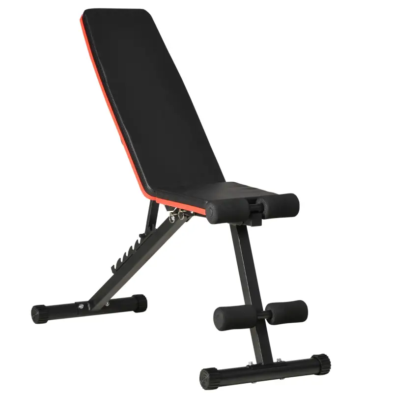 Banco de Pesas Plegable 2 en 1 Banco de Musculación de Acero con Altura Ajustable Respaldo Inclinable en 7 Posiciones para Entre Banco de Pesas Plegable 2 en 1 Banco de Musculación de Acero con Altura Ajustable Respaldo Inclinable en 7 Posiciones para Entre