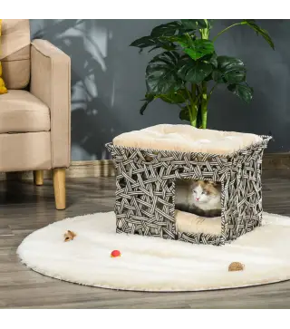 Cesta de Ratán para Gatos