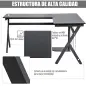 Mesa de Ordenador PC de Tabla de Madera Mesa Esquinera de Angulo para Oficina Dormitorio Hogar Escuela