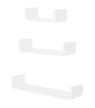 Juego de 3 Estantes de Pared