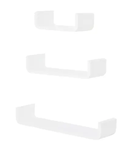 Juego de 3 Estantes de Pared