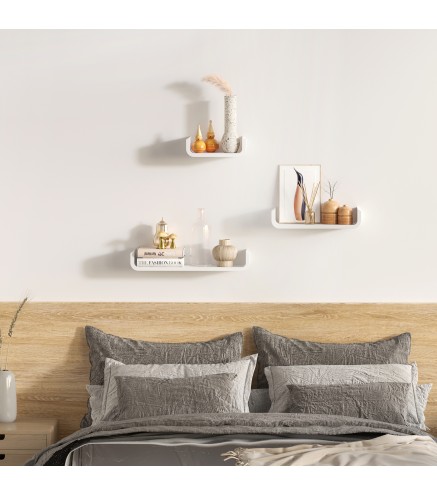 Juego de 3 Estantes de Pared