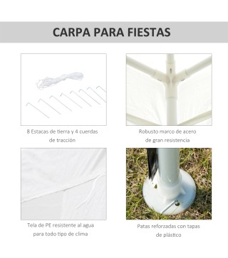 Carpa Desmontable para Jardín