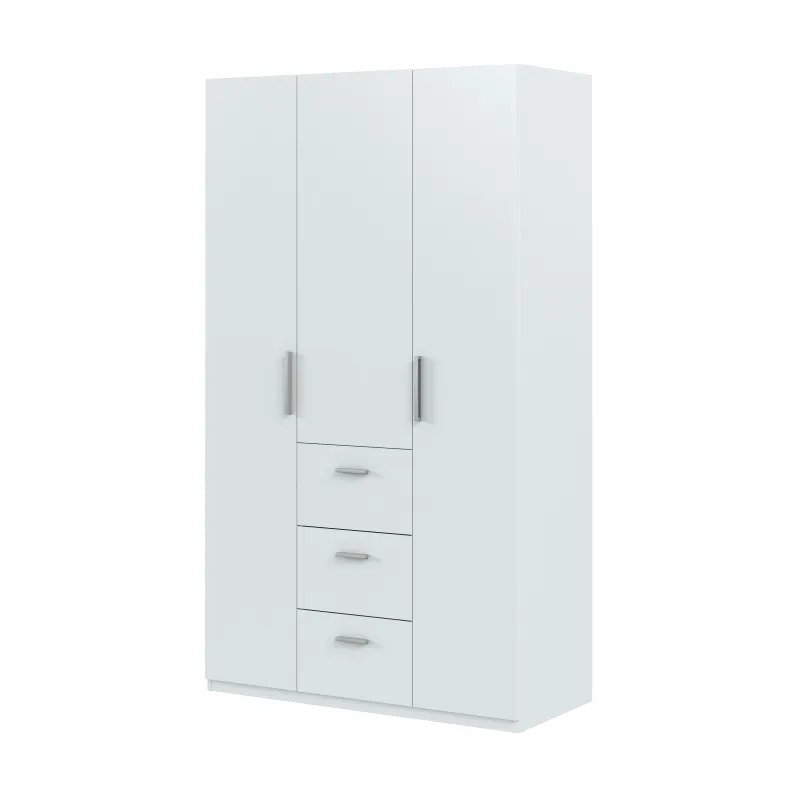 Armario Blanco 3 puertas 3 cajones Armario Blanco 3 puertas 3 cajones