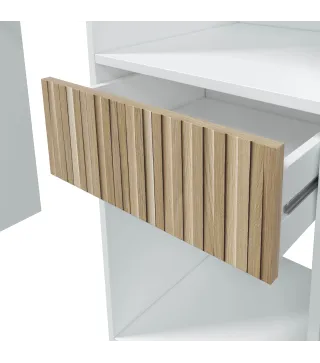 TEMPUS Vestidor 3 cajones Blanco Artik/Natur