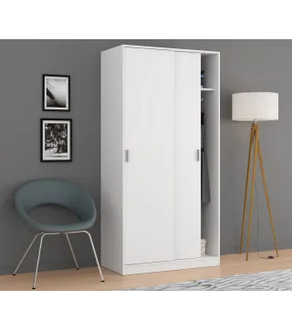 Armario 2 Puertas correderas Blanco