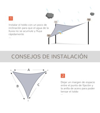 Toldo Vela Triangular
