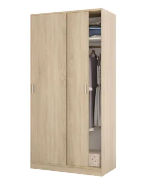 Armario 2 Puertas Correderas Roble Canadian