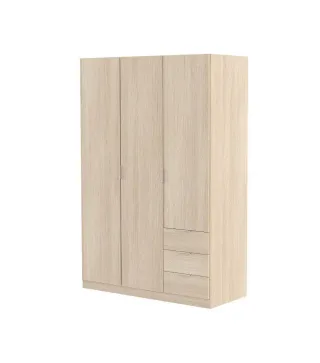 Armario LC 3 Puertas + 3 Cajones Roble