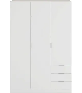Armario LC 3 Puertas + 3 Cajones Blanco