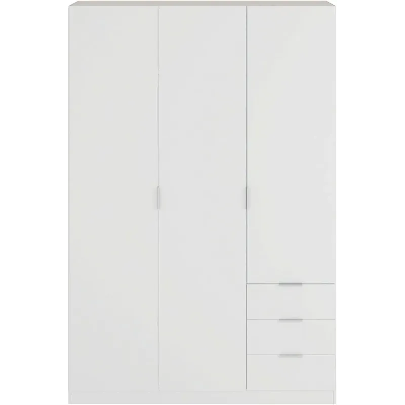 Armario LC 3 Puertas + 3 Cajones Blanco