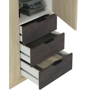 Armario 3 Puertas+3 Cajones LC