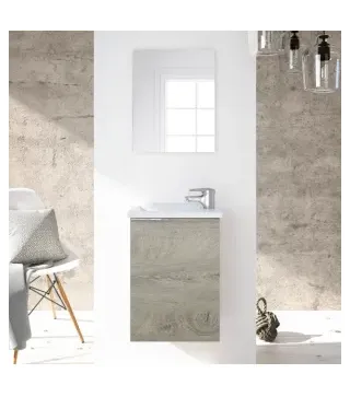 MINI Mueble  40 1p + espejo + LAVABO