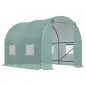 Invernadero de Exterior 2,5x2x2 m Invernadero de Túnel con Cubierta de PE 140 g/m² para Cultivo Plantas Verduras Frutas en Jardí