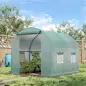 Invernadero de Exterior 2,5x2x2 m Invernadero de Túnel con Cubierta de PE 140 g/m² para Cultivo Plantas Verduras Frutas en Jardí