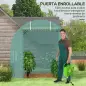 Invernadero de Exterior 2,5x2x2 m Invernadero de Túnel con Cubierta de PE 140 g/m² para Cultivo Plantas Verduras Frutas en Jardí