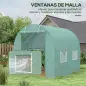 Invernadero de Exterior 2,5x2x2 m Invernadero de Túnel con Cubierta de PE 140 g/m² para Cultivo Plantas Verduras Frutas en Jardí