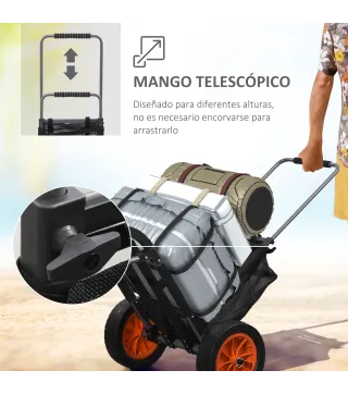 Carro Playa Plegable