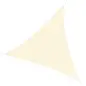 Toldo Vela Triangular 5x5x5 m Vela de Sombra para Jardín Patio Terraza HDPE Anti UV y Transpirable Color Crema