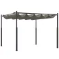 Pérgola de Jardín 3x3 m con Techo Retráctil y Accesorio Magnético Protección UV30+ Columnas Metálicas y Ganchos Gris Pérgola de Jardín 3x3 m con Techo Retráctil y Accesorio Magnético Protección UV30+ Columnas Metálicas y Ganchos Gris