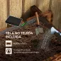 Arriate de Jardín de 3 Niveles con Diseño de Escalera y Tela no Tejida para Cultivos Flores 93x93x35 cm Carbonizado Arriate de Jardín de 3 Niveles con Diseño de Escalera y Tela no Tejida para Cultivos Flores 93x93x35 cm Carbonizado
