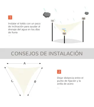 Toldo Vela Triangular