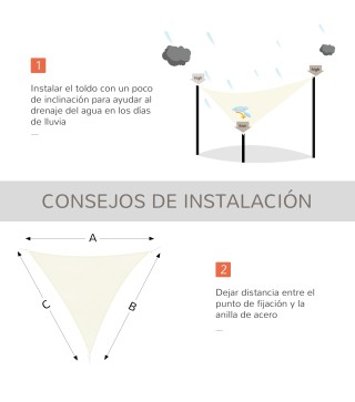 Toldo Vela Triangular