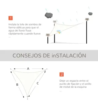 Toldo Vela Triangular