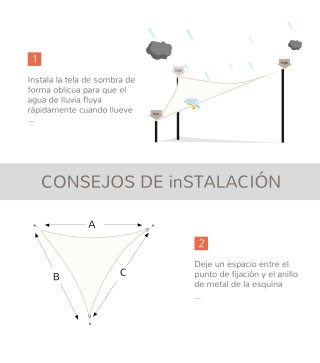 Toldo Vela Triangular