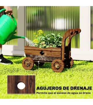 Jardinera con Ruedas