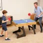 Mesa Multijuegos Plegable 13 en 1 con Futbolines para Niños Billar Ping-pong Hockey Ajedrez Damas y Backgammon